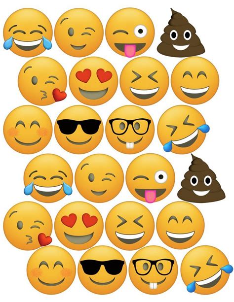 Ausmalbilder zum ausdrucken emoji, 2021 free download. Emoji Cupcake Toppers Kostenlos zum Ausdrucken #ausdrucken ...