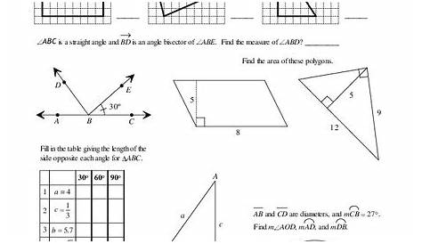 geometry grade 5 worksheet
