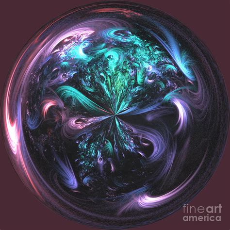 Fantasy World Orb Digital Art By Elisabeth Lucas