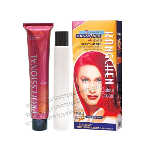 China 80ml Professonal Hair Cream Dye New 3 In 1 Color Cream Mc R020