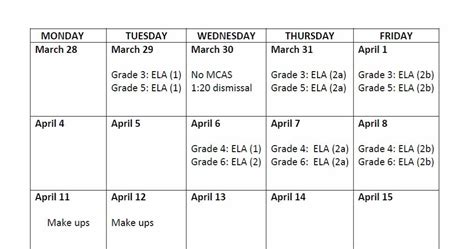 Crocker Farm Pgo Mcas Testing For Students In Grades 3 6 Starts This Week