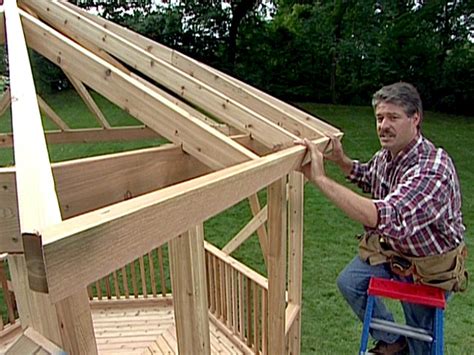 If possible, purchase prefabricated roof rafters. How to Build a Gazebo From a Kit | how-tos | DIY