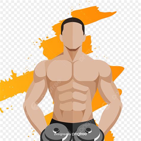 Muscular Man Man Vector Cartoon Man People Male PNG And Vector With
