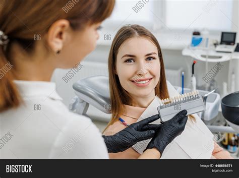 Dentist Demonstrate Image And Photo Free Trial Bigstock