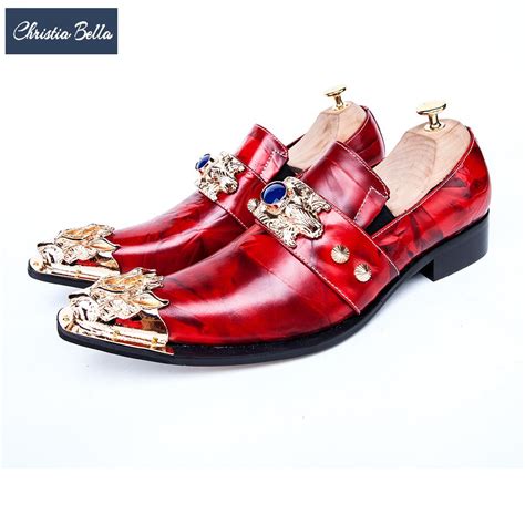 Christia Bella Luxury Italian Men Business Shoes Pointed Toe Formal
