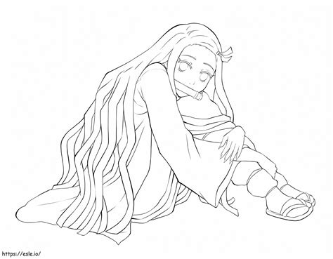 Nezuko 1 Para Colorear