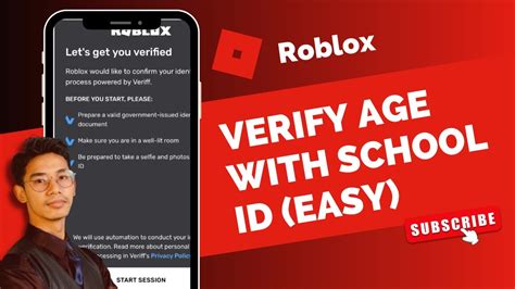 How To Verify Your Age On Roblox With School Id Youtube