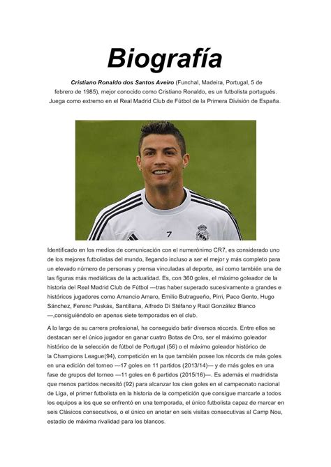 Calaméo Biografía Cristiano Ronaldo