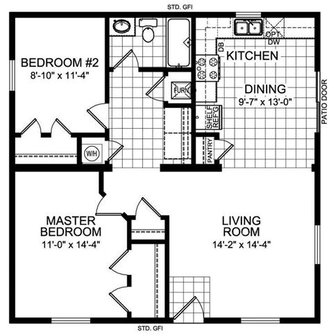 With roomsketcher, it's easy to create a beautiful 1 bedroom apartment floor plan. Pin on New house