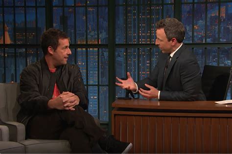 Adam Sandler Talks His Return To Saturday Night Live With Seth Meyers