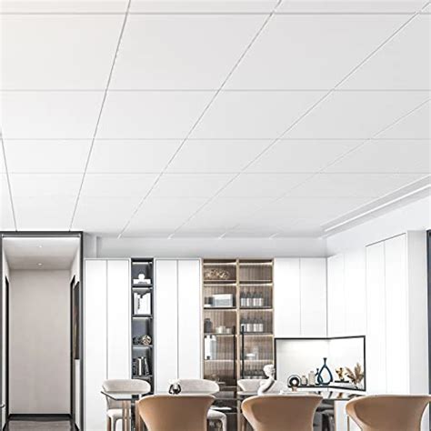 Art D Pack Smooth Drop Ceiling Tile Ft X Ft In Off White Pvc