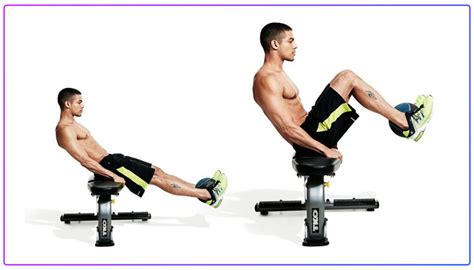 6 Abs Exercises On A Bench Ab Workout Decline Bench