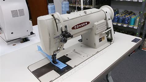 USED Sewing Machines: CONSEW 339RB-3 Double Needle Walking Foot Sewing ...