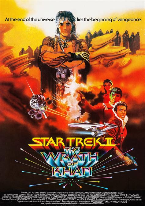 Star Trek Ii The Wrath Of Khan Movie Poster Classic 80s Vintage Poster