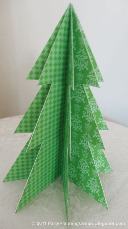 3d Christmas Tree Template Printable Christmas Tree Template Paper