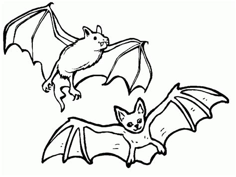 Effortfulg Coloring Pages Of Bats