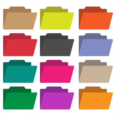 Folder Icon Set Vector Art Icons And Graphics For Free Download