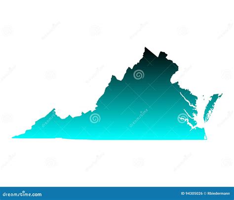 Map Of Virginia Stock Vector Illustration Of Federal 94305026