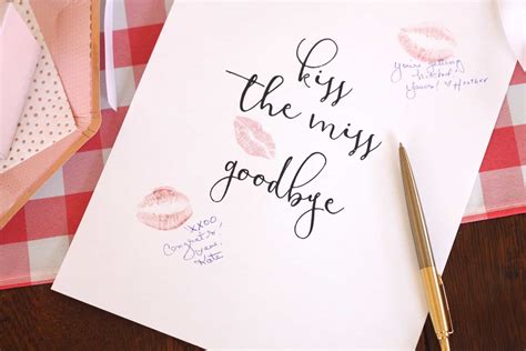 Kiss the Miss Goodbye Sign | EnFete Party Decorations