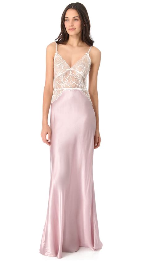 Pink Satin Nightgown