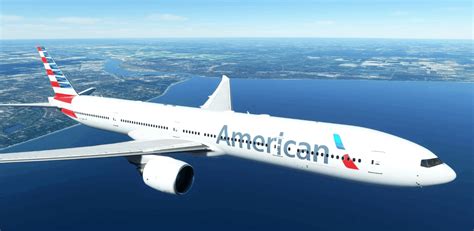 American Airlines Captainsim 777 300er 8k V10 Msfs2020 Liveries Mod