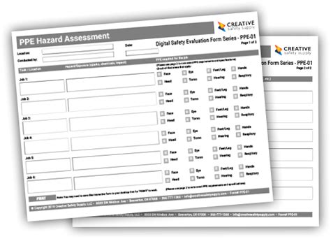 Free Ppe Hazard Assessment Checklist From Creative Safety Supply