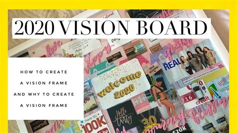 2020 Manifestation Board Vision Board Achieve Your 2020 Goals Youtube