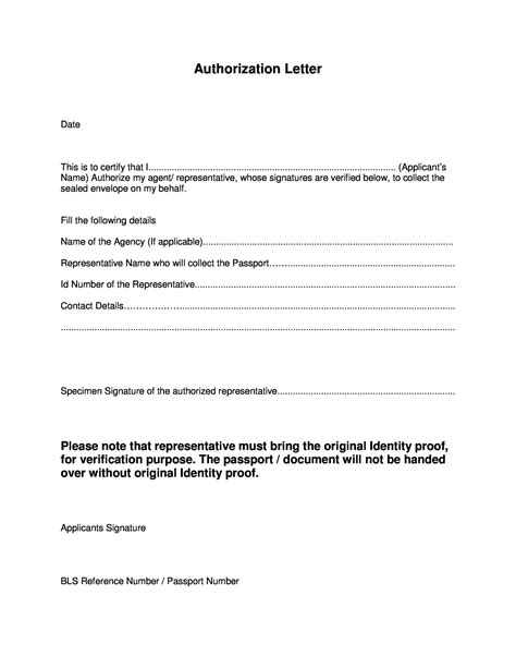 46 Authorization Letter Samples And Templates Template Lab