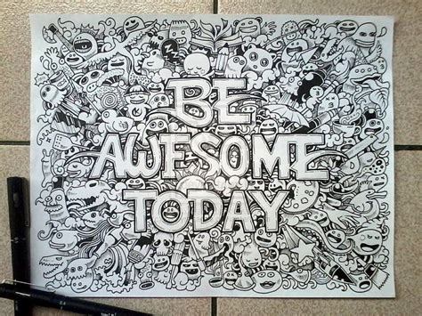 Mengenal Karya Seni Doodle Art - Detail dot