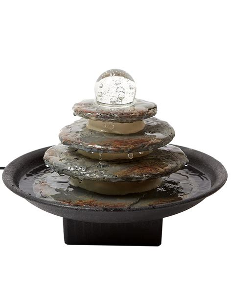 Buy Seinhijo Indoor Op Water Fountain Zen Cascading Feng Shui Waterfall