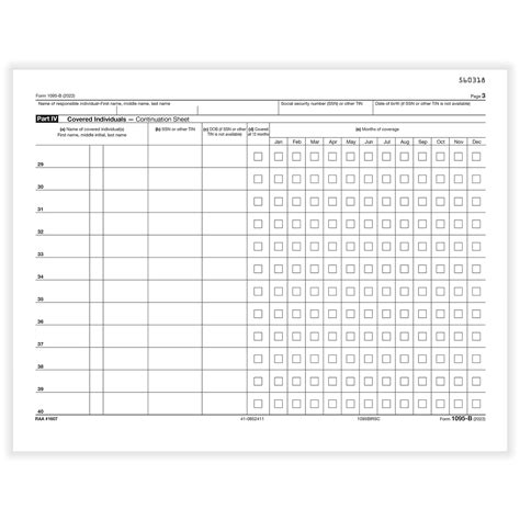 ComplyRight 2023 1095-B Tax Form, 1-Part, 25/Pack (1095BIRSC25) | Quill.com