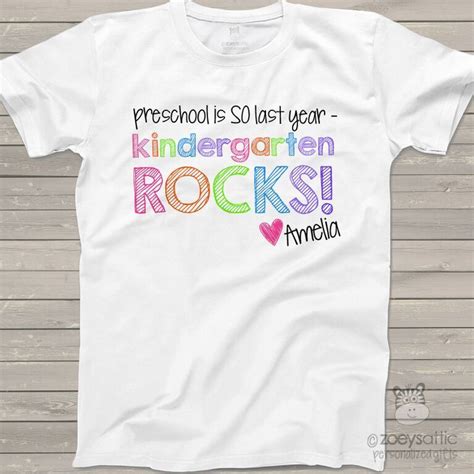 Personalized Kids Shirts Colorful Girls Back To School Shirt Funny