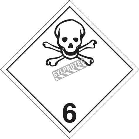 Toxic Substances Class 6 1 Placard