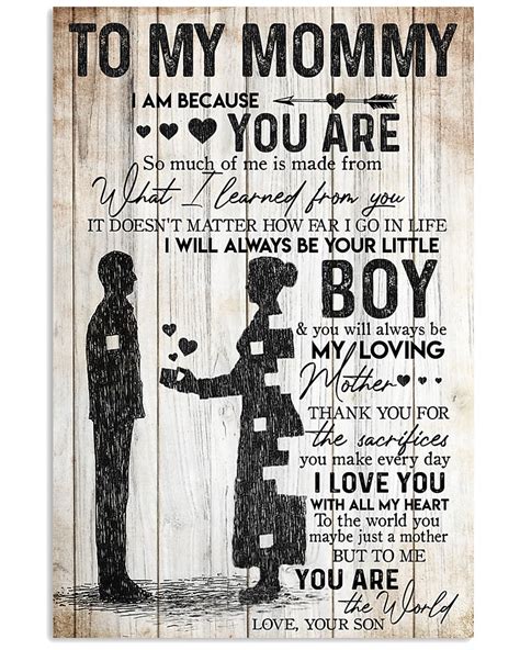 Son To Mommy Vertical Poster Love Mom Quotes My Dad My Hero