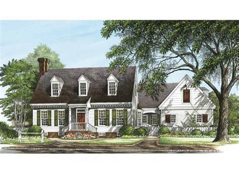 Williamsburg Cottage Hwbdo Colonial Builderhouseplans House Plans