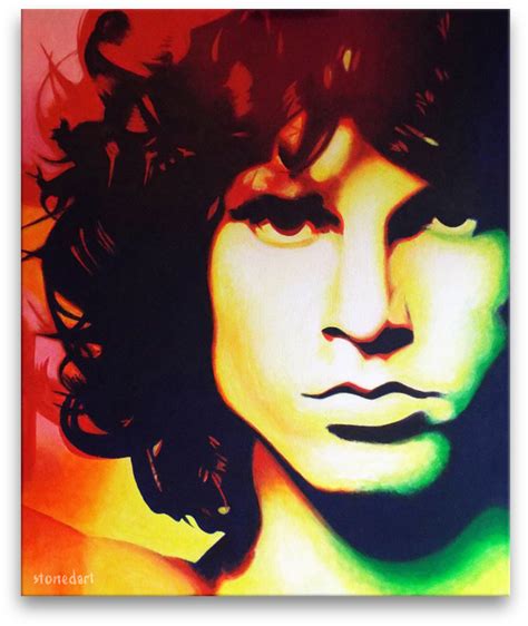 Jim Morrison Painting Stonedart