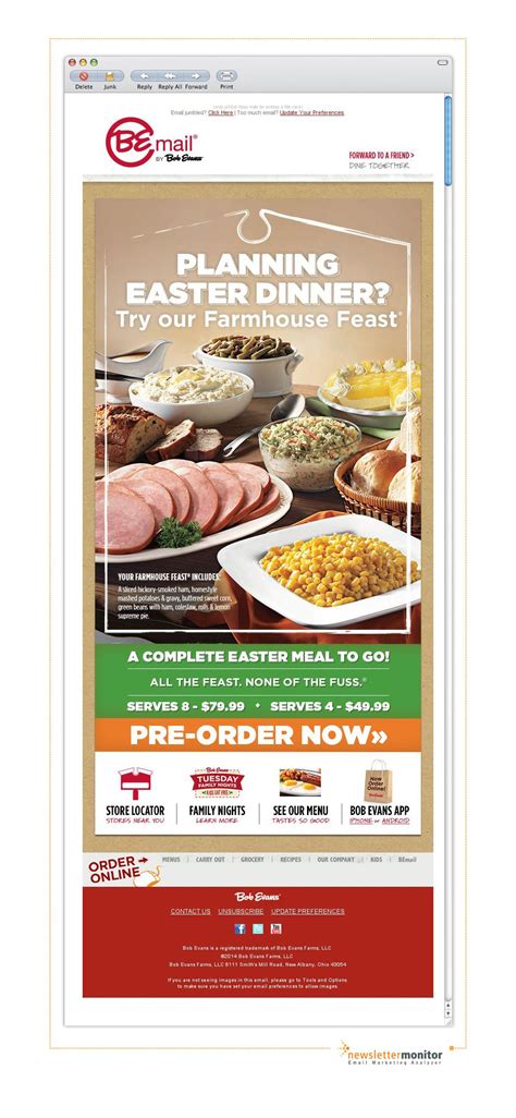 Bob evans, bob evans w 36 st nyc, nyc bob evans. Brand: Bob Evans Farm | Subject: Order your Easter Feast Today! | Food to go, Easter recipes ...