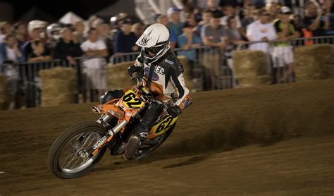 American Flat Track Dan Bromley Wins Aft Singles Race At The