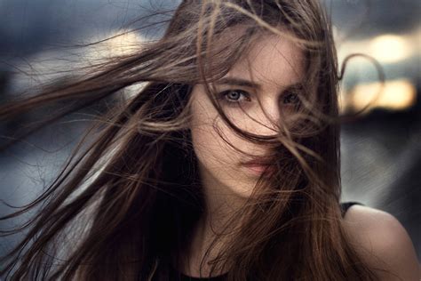 Download Long Hair Flying In Wind Wallpaper