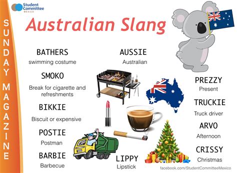 australian slang sunday magazine english idioms english vocabulary words english lessons