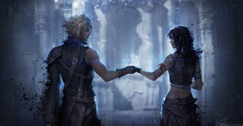 This final fantasy vii wallpaper might contain fedora, felt hat, homburg, stetson, trilby, diving suit, and diving dress. Final Fantasy, Cloud Strife, Tifa Lockhart Wallpapers HD / Desktop and Mobile Backgrounds
