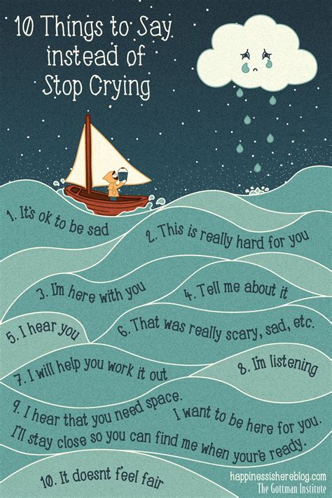 10 Things To Say Instead Of Stop Crying Kidtalk Frisco