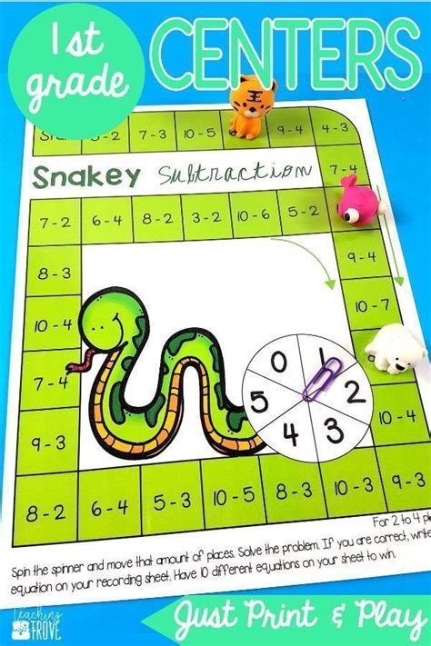 Math Games For First Grade First Grade Math Teaching Subtraction Math Games