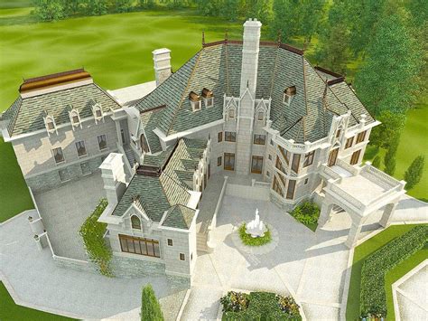 Castle House Plans Castle Home Luxury Plan Outdoor Wa