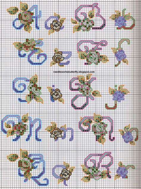 If you've cross stitched before, you likely already know what to look for in a pattern. Needle-Works Butterfly: Floral Alphabets Cross Stitch ...