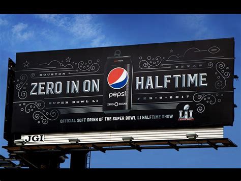 Super Bowl Li Pepsi Billboards Billboard Pepsi Billboard Design