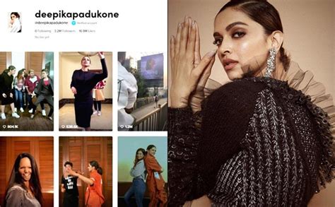 Chhapaak Actress Deepika Padukone With 1 2 Million TikTok Followers