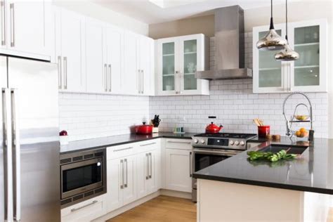 We did not find results for: Modern Black and White U-Shaped Kitchen With Red Accents ...