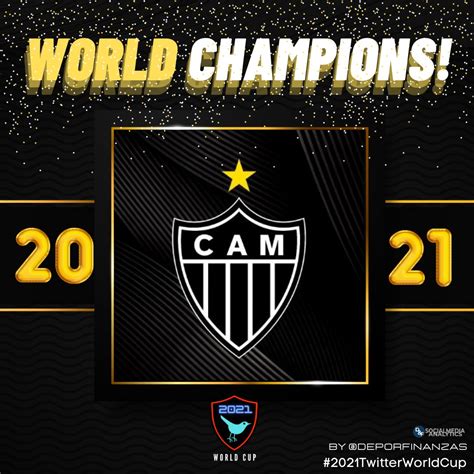 Eu volto com o relator. Atlético Mineiro campeão do mundo..... no twitter ...