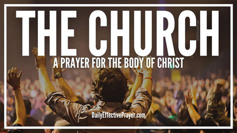 Prayer For The Church Prayers For The Body Of Christ Youtube